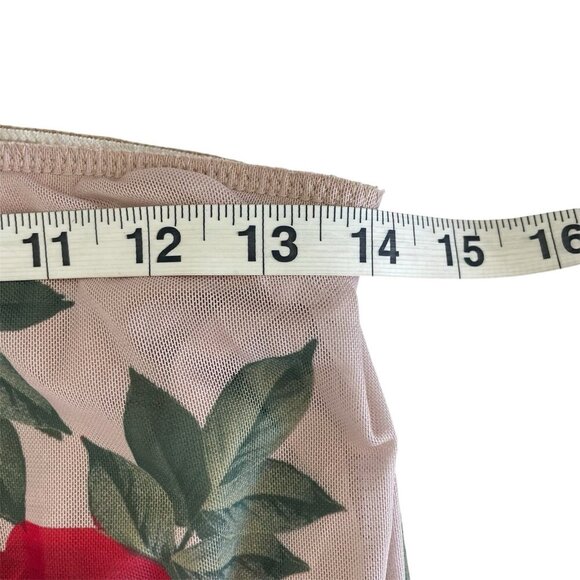 Justify Womens Y2K Floral Chiffon Midi Skirt L Cottagecore Romantic Boho Neutral - Picture 7 of 11